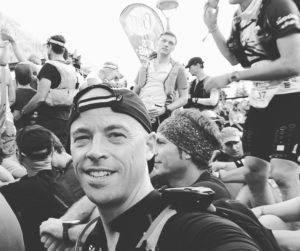 Owen Wainhouse - In the starting pen of the Ultra Trail du Mont Blanc